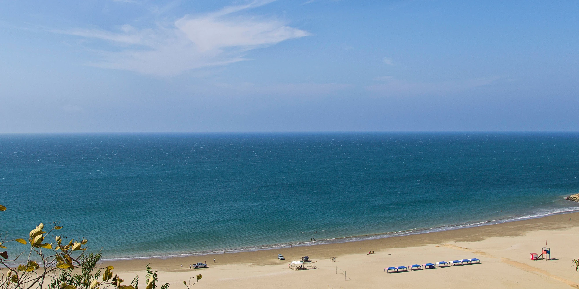 Strand in Santa Marianita, Ecuador