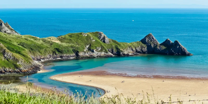 Beach and sea in Wales