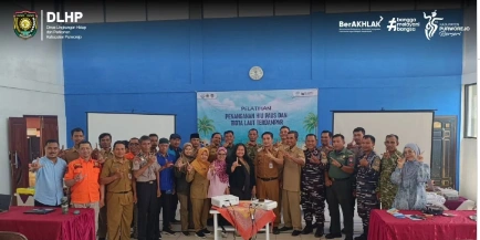Teilnehmende der Walhai-Schulung von DLHP Purworejo und SeAlife Indonesia in Keburuhan